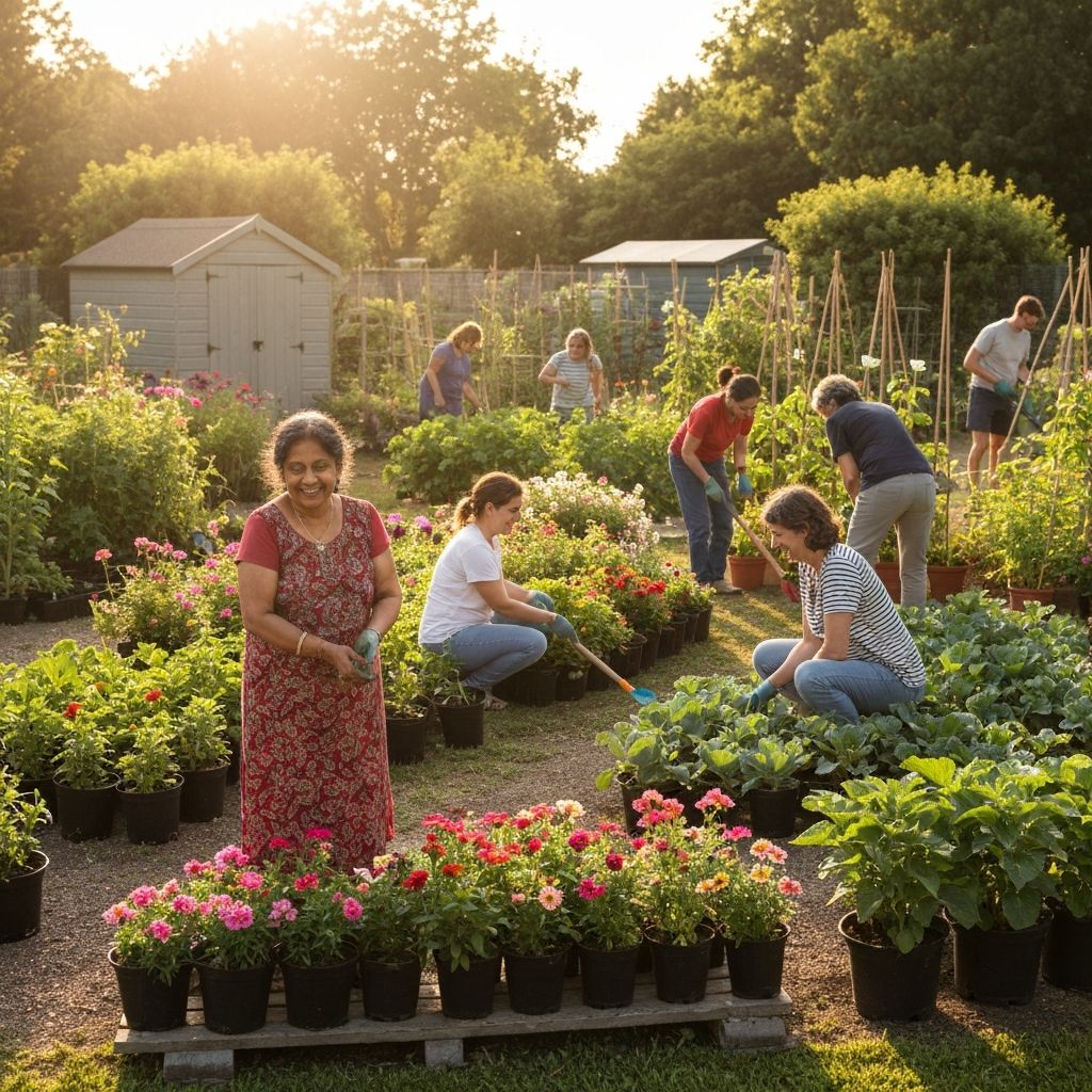 The spring garden project brought neighbors together